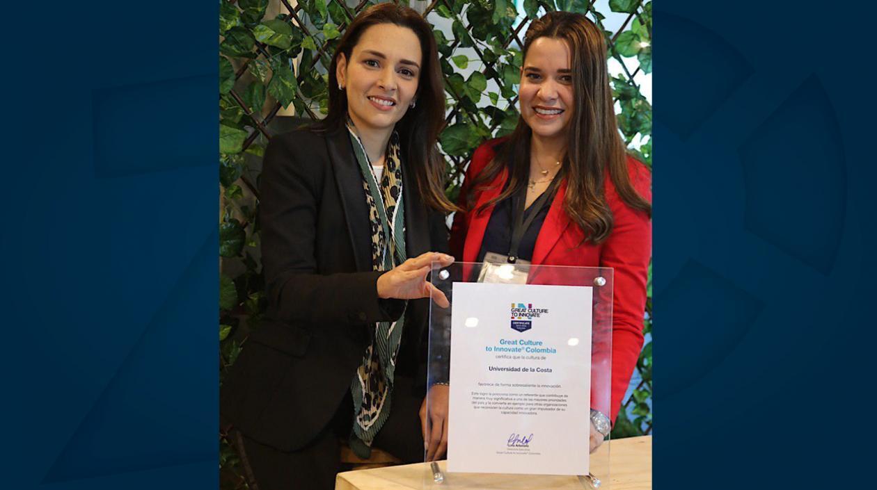 Directivas de Unicosta que recibieron el reconocimiento.