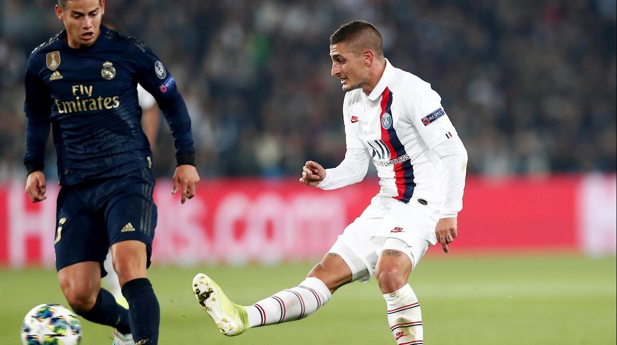 James Rodríguez jugó este miércoles de titular ante el PSG.
