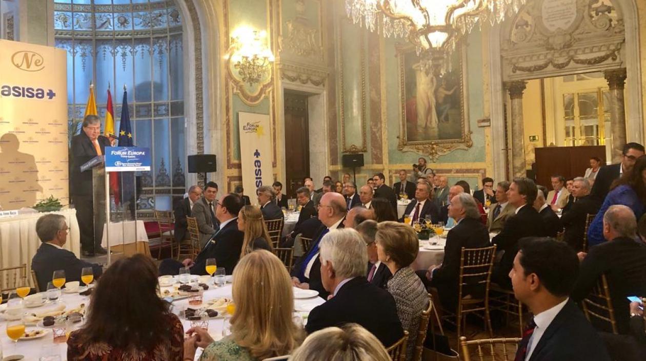 Canciller Carlos Holmes Trujillo en España.