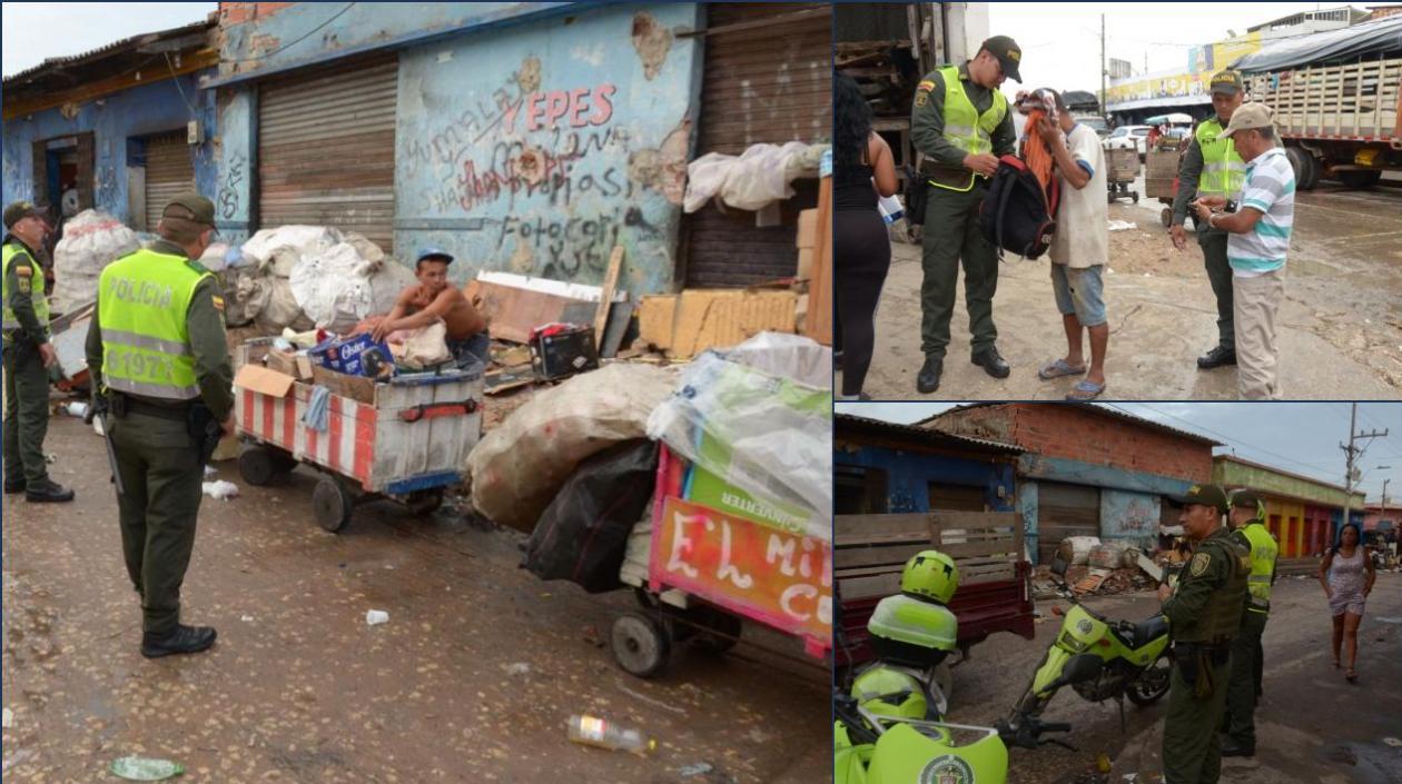 Operativo en el Centro de Barranquilla.