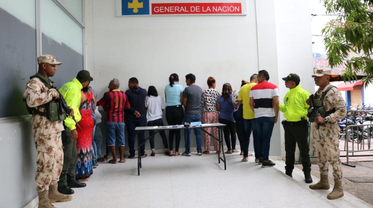 Estos son los capturados.