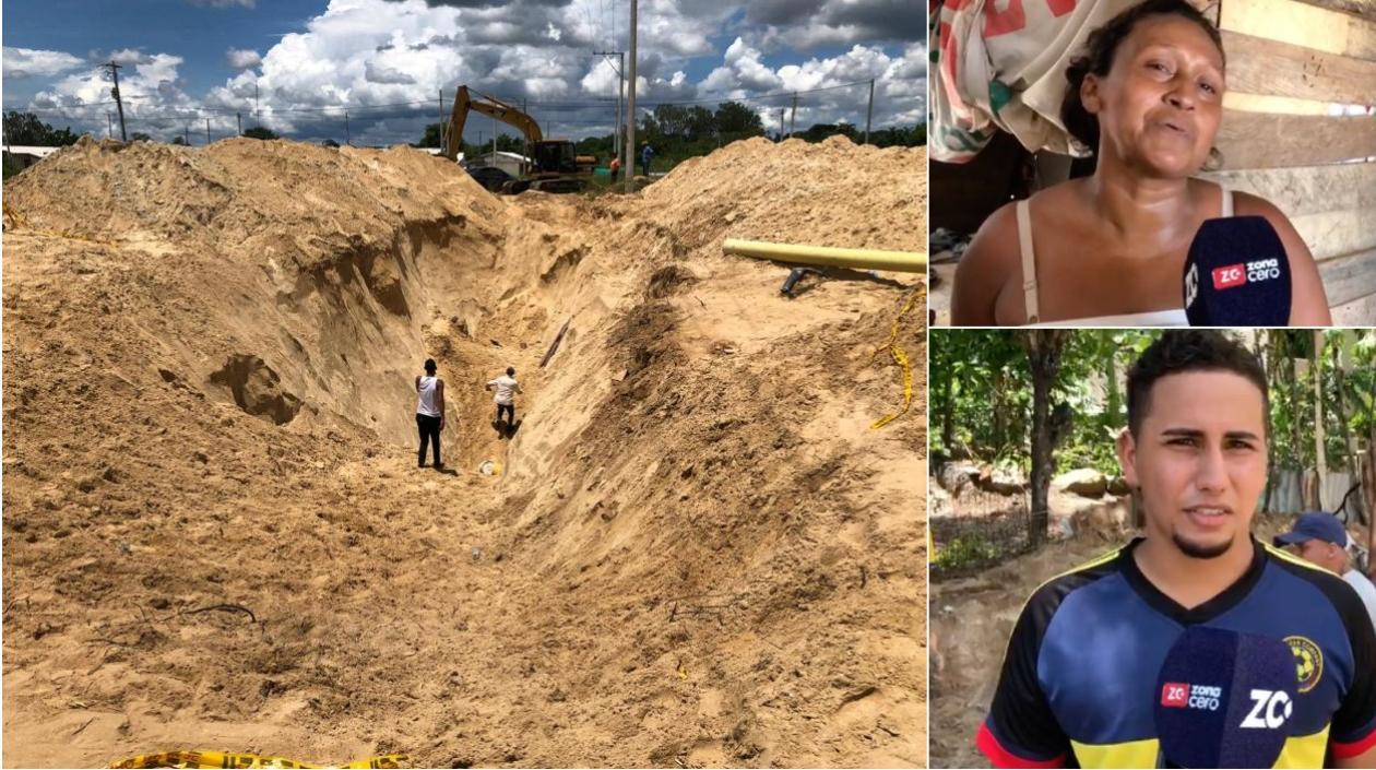Alud de tierra deja un muerto y un herido en Santo Tomás.