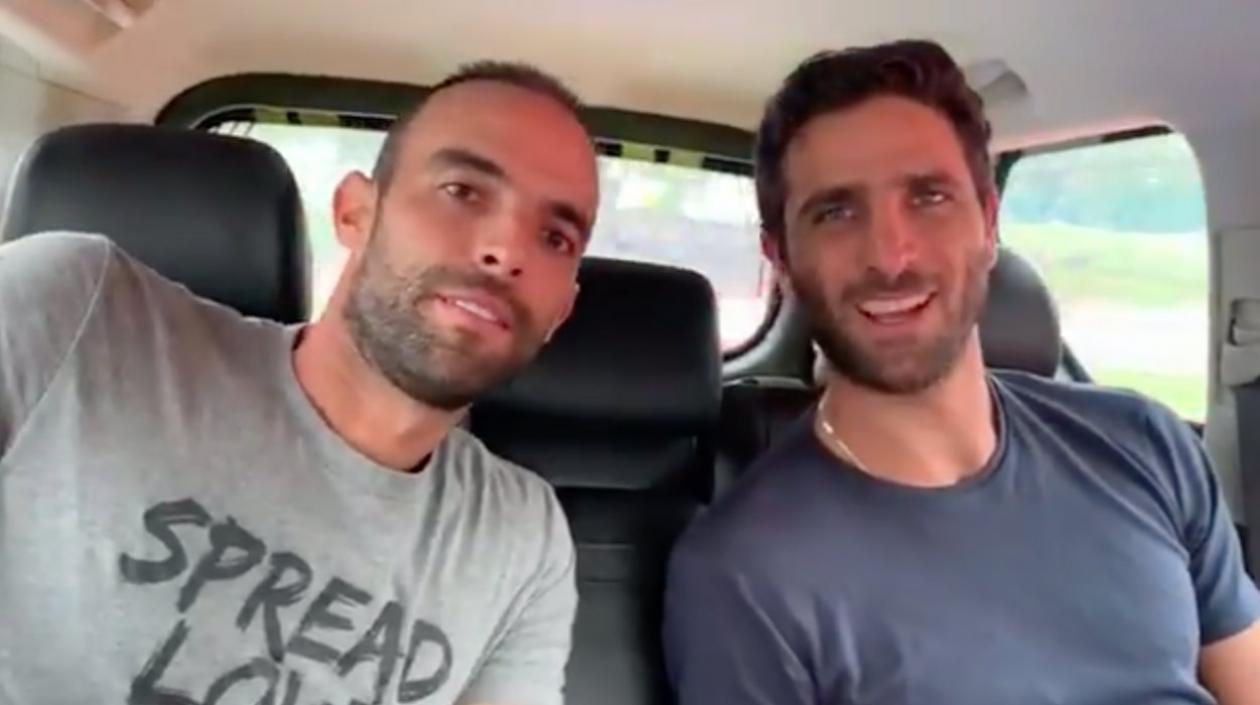 Juan Sebastián Cabal y Robert Farah, en Barranquilla. 