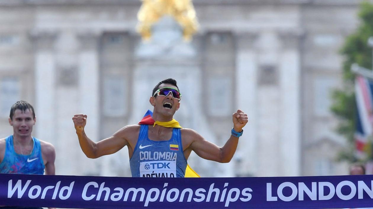 Éider Arevalo, atleta colombiano. 