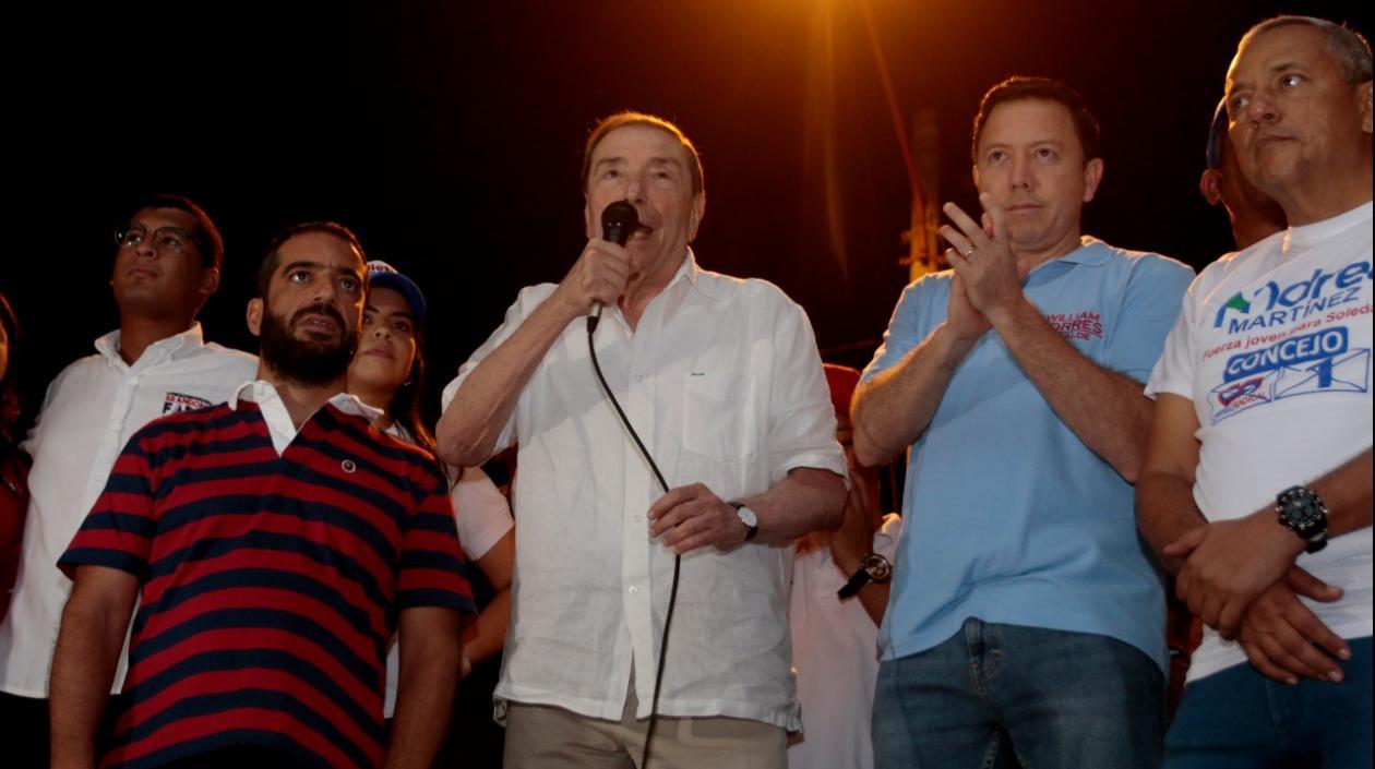 Arturo Char, Fuad Char y William Torres.