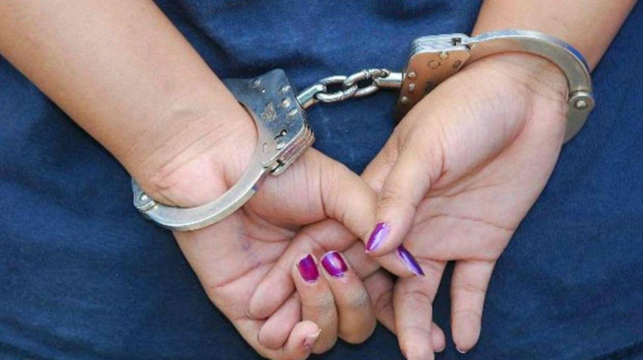 La mujer fue puesta a disposición de la autoridad competente.