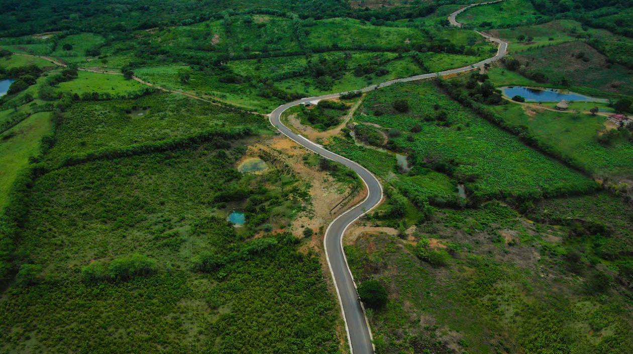 Esta es la vía ecoturística que comunica a Galapa con Tubará.