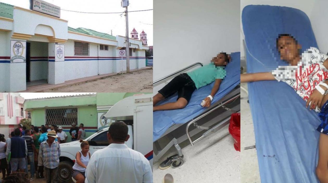 Algunos de los niños fueron remitidos desde Concordia hasta El Piñón.