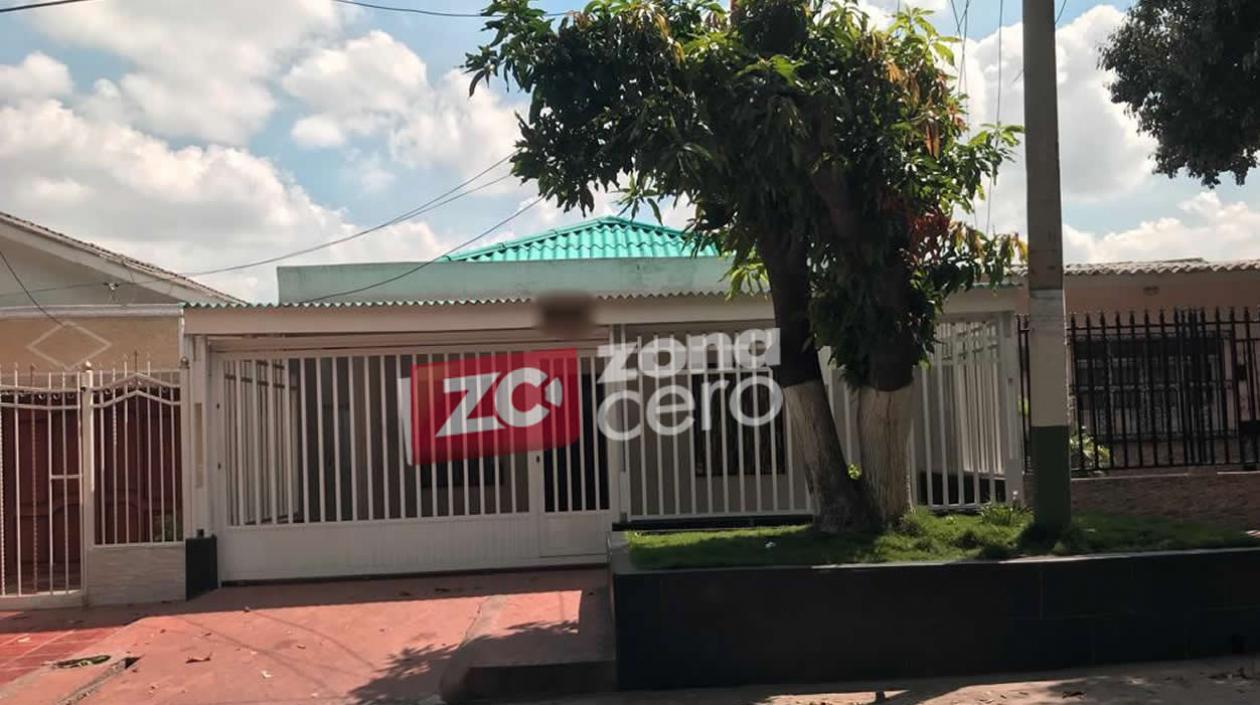 Casa en la que mataron a uno de las víctimas.