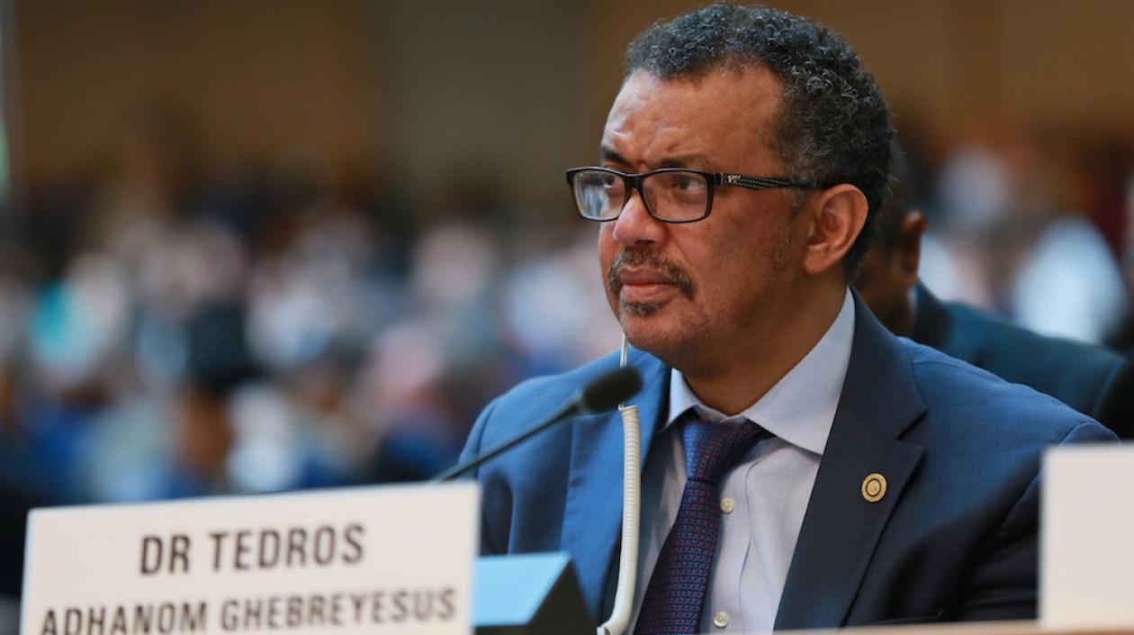Director de la OMS, Tedros Adhanom Ghebreyesus.