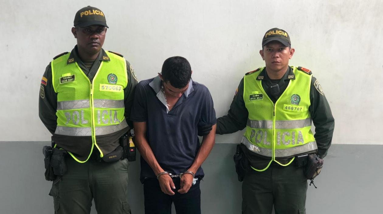 Jorge Armando Calderón Calderón, capturado por la Policía.