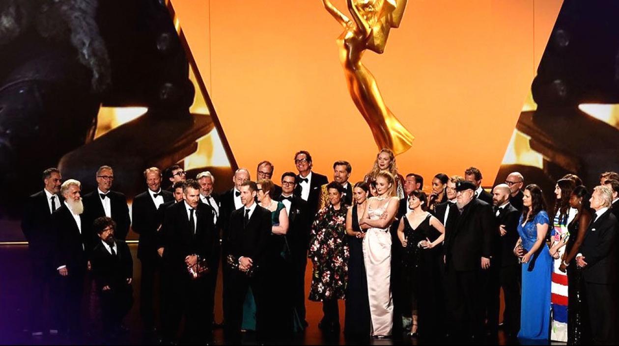 Elenco de 'Game of thrones' en el escenario de los premios Emmy 2019.