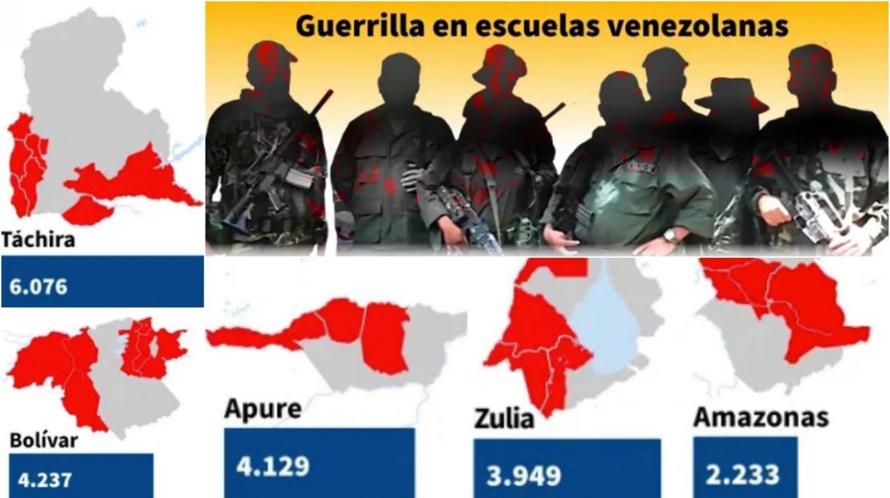 Las escuelas venezolanas, prosigue el reporte, "son utilizadas como centros de adoctrinamiento e ideologización a través de entrega de folletos".