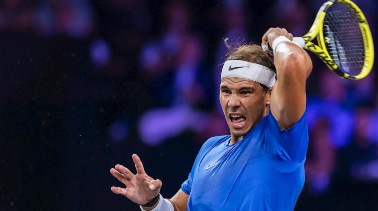 Rafael Nadal, durante la Copa Laver. 