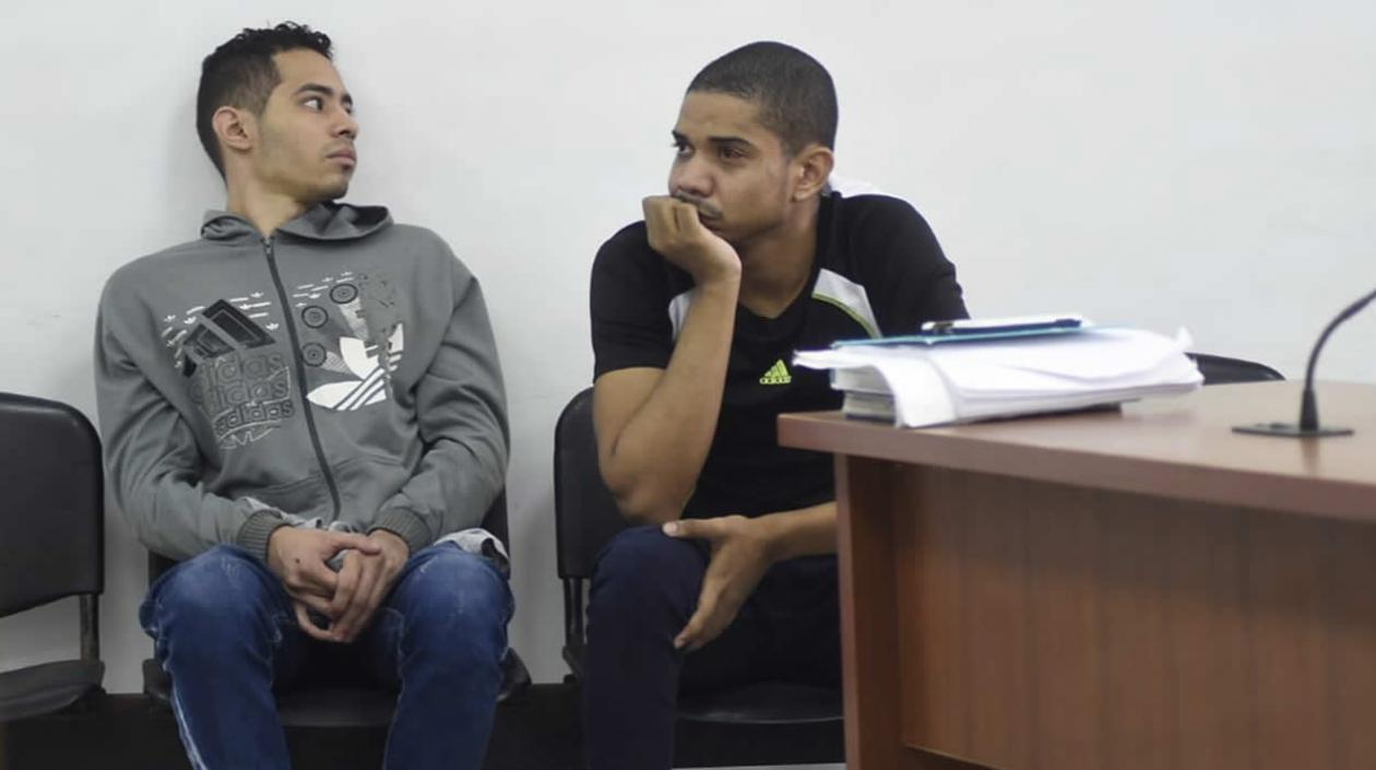 Joan Severiche Beltrán y Arley de Jesús Riquet Baldovino, en audiencia.