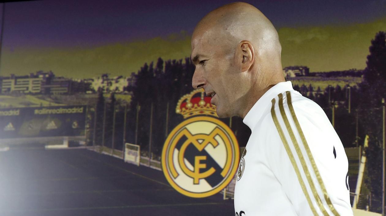 Zinedine Zidane, técnico del Real Madrid. 