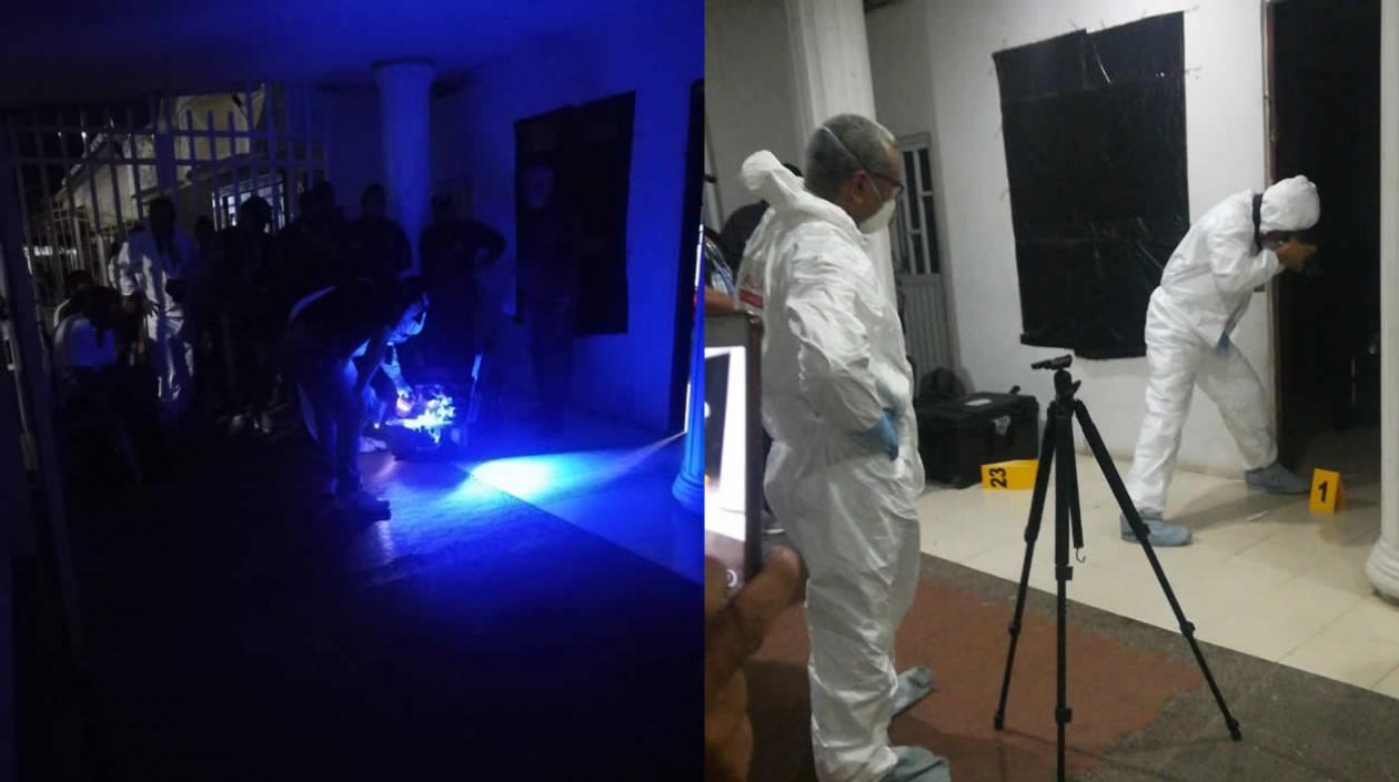 Inspección judicial en casa de Arley de Jesús Riquet Baldovino.