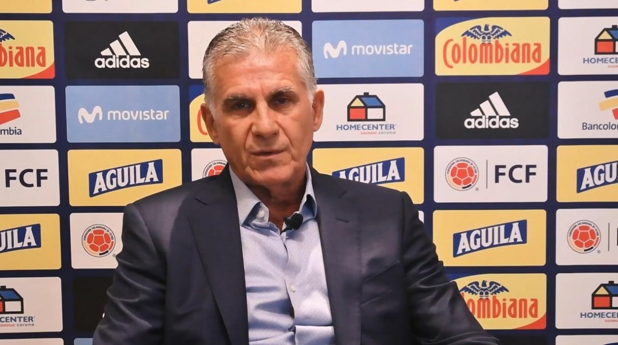 Carlos Queiroz, técnico portugués de la Selección Colombia. 