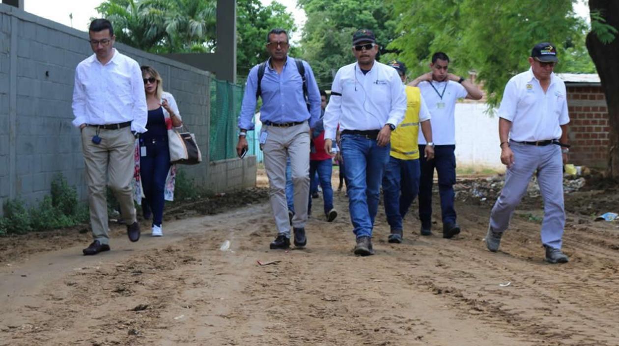 Inspección que realizó el Contralor (E), Ricardo Rodríguez Yee, a las obras del alcantarillado de El Carmen de Bolívar.