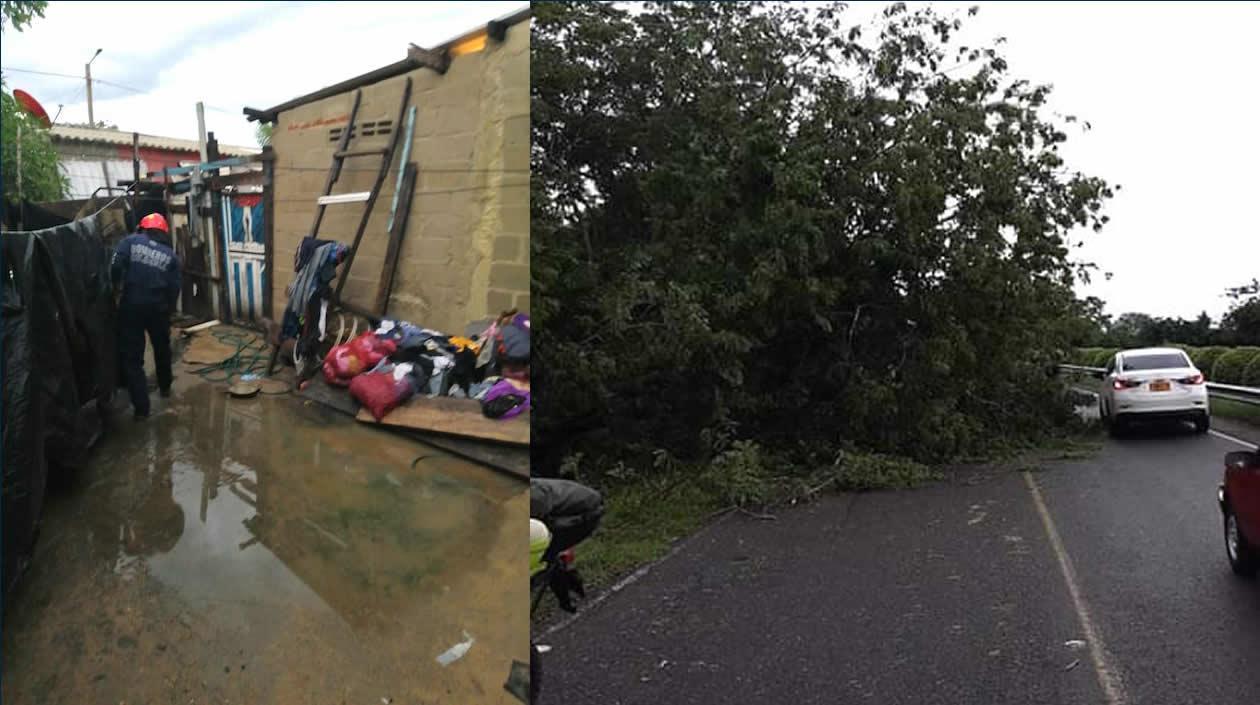 Estragos del invierno en Malambo.