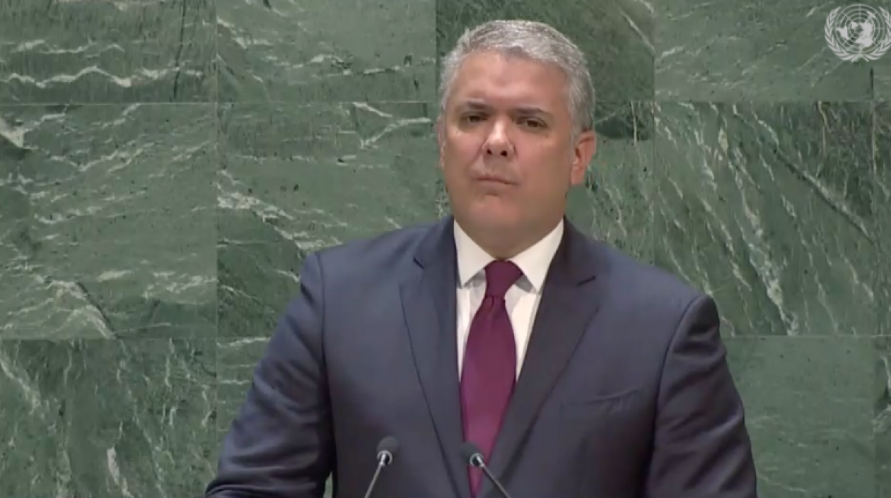 Presidente Iván Duque en la ONU.