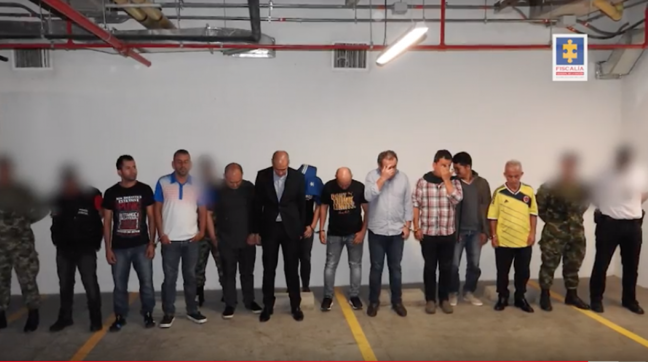 Parte de los capturados en los operativos.