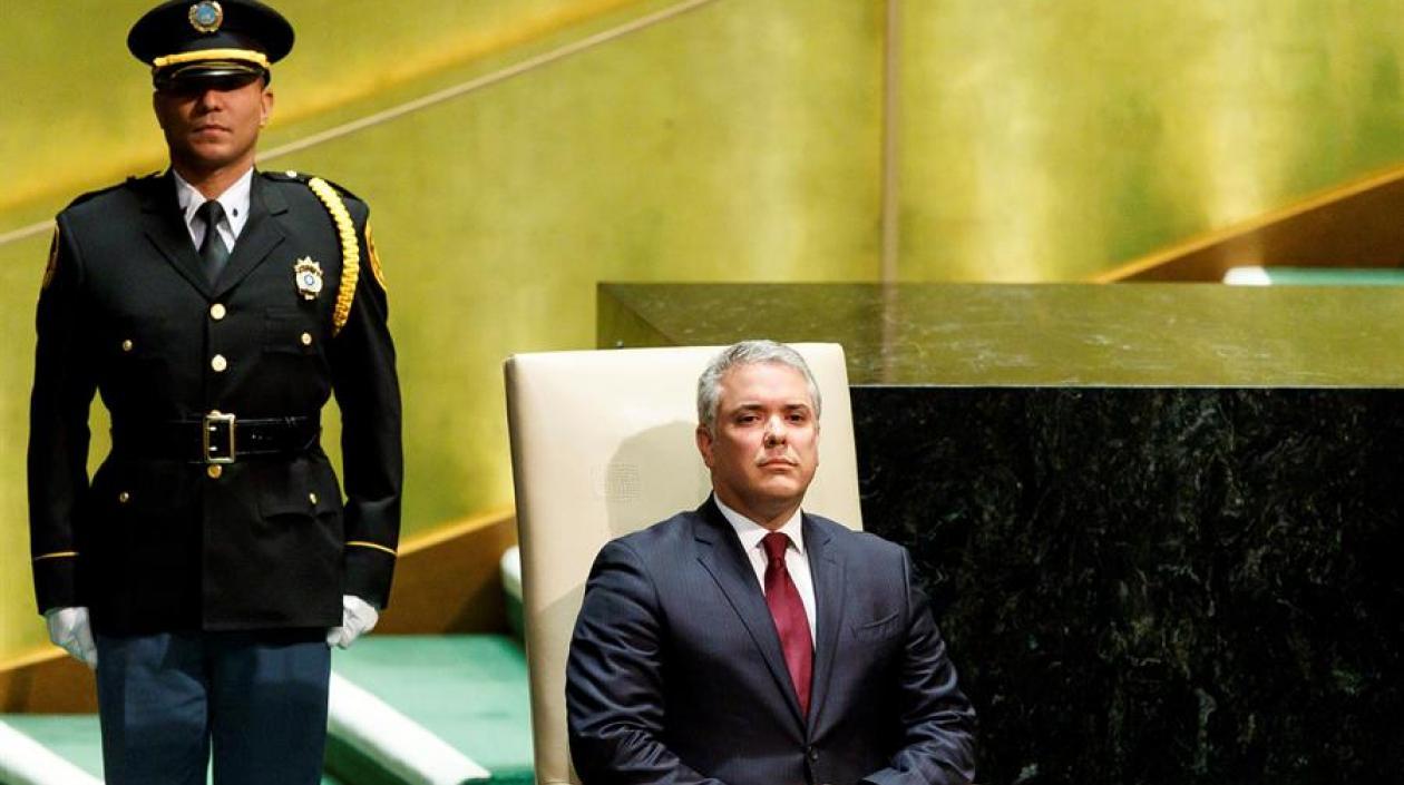 Iván Duque en la ONU.