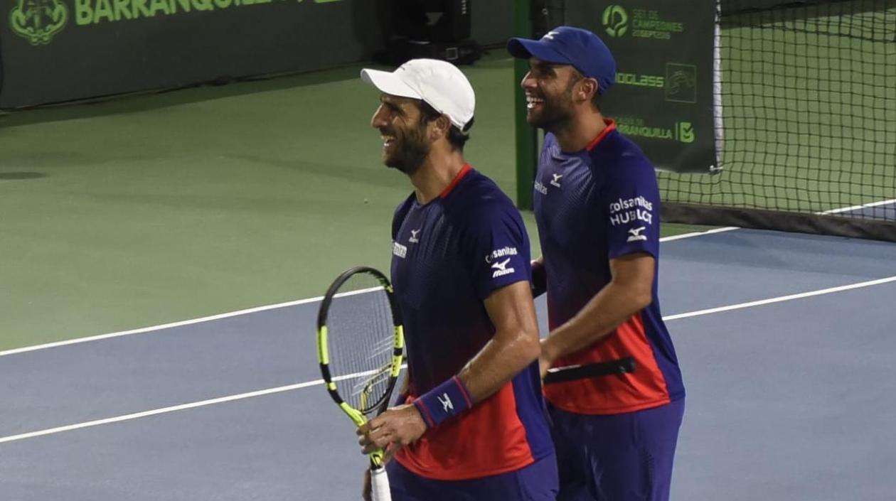 Robert Farah y Juan Sebastián Cabal, tenistas colombianos.