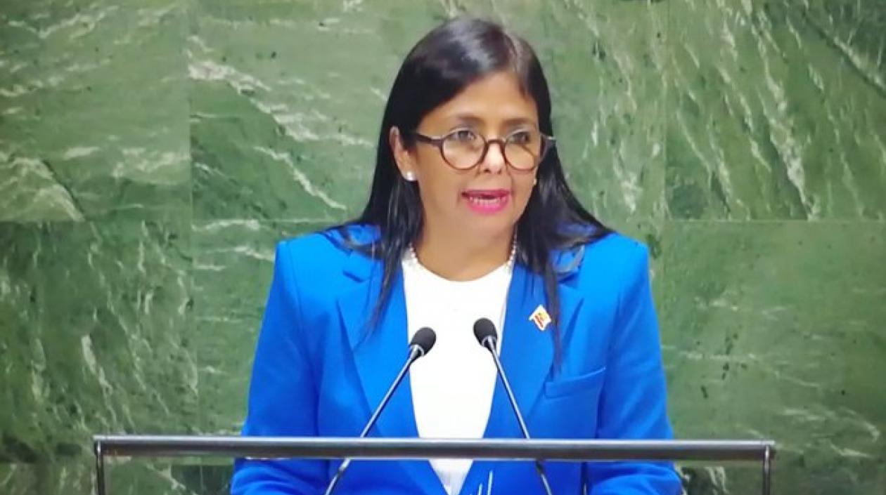 Delcy Rodríguez, vicepresidenta de Venezuela.