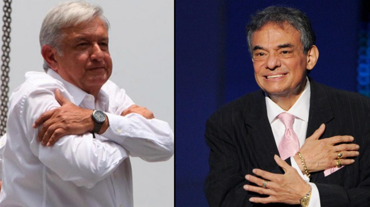 Andrés Manuel López Obrador y José José.