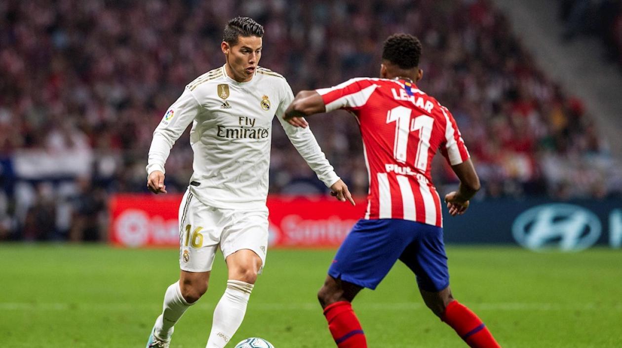 James Rodríguez ingresó en el segundo tiempo.