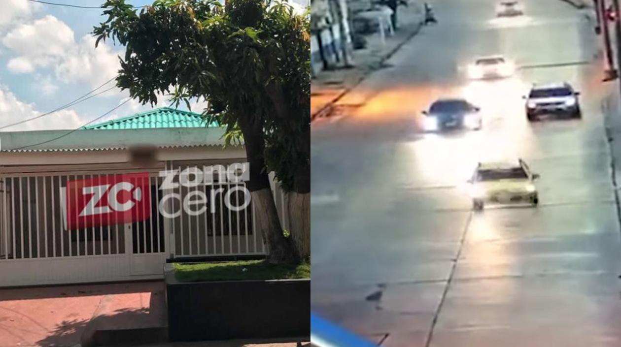 Casa de Arley De Jesús y momento en que transportaban los cuerpos.