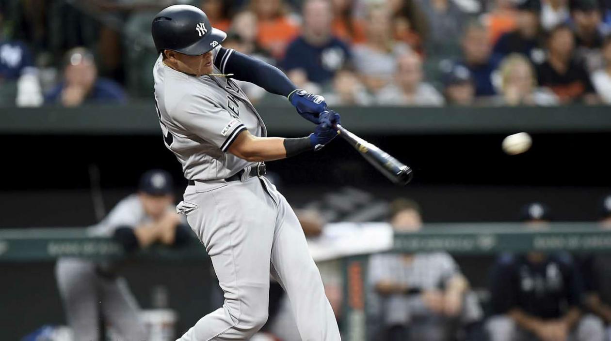 Giovanni Urshela, pelotero colombiano. 