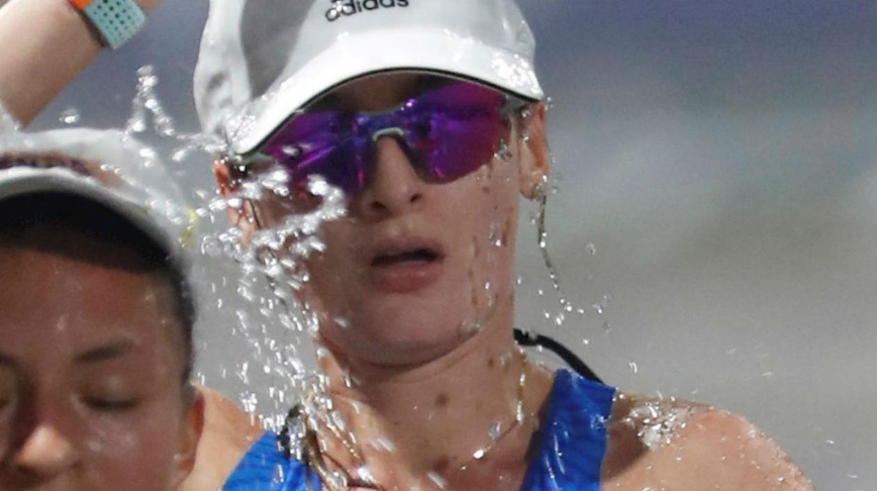 Sandra Lorena Arenas, marchista colombiana. 