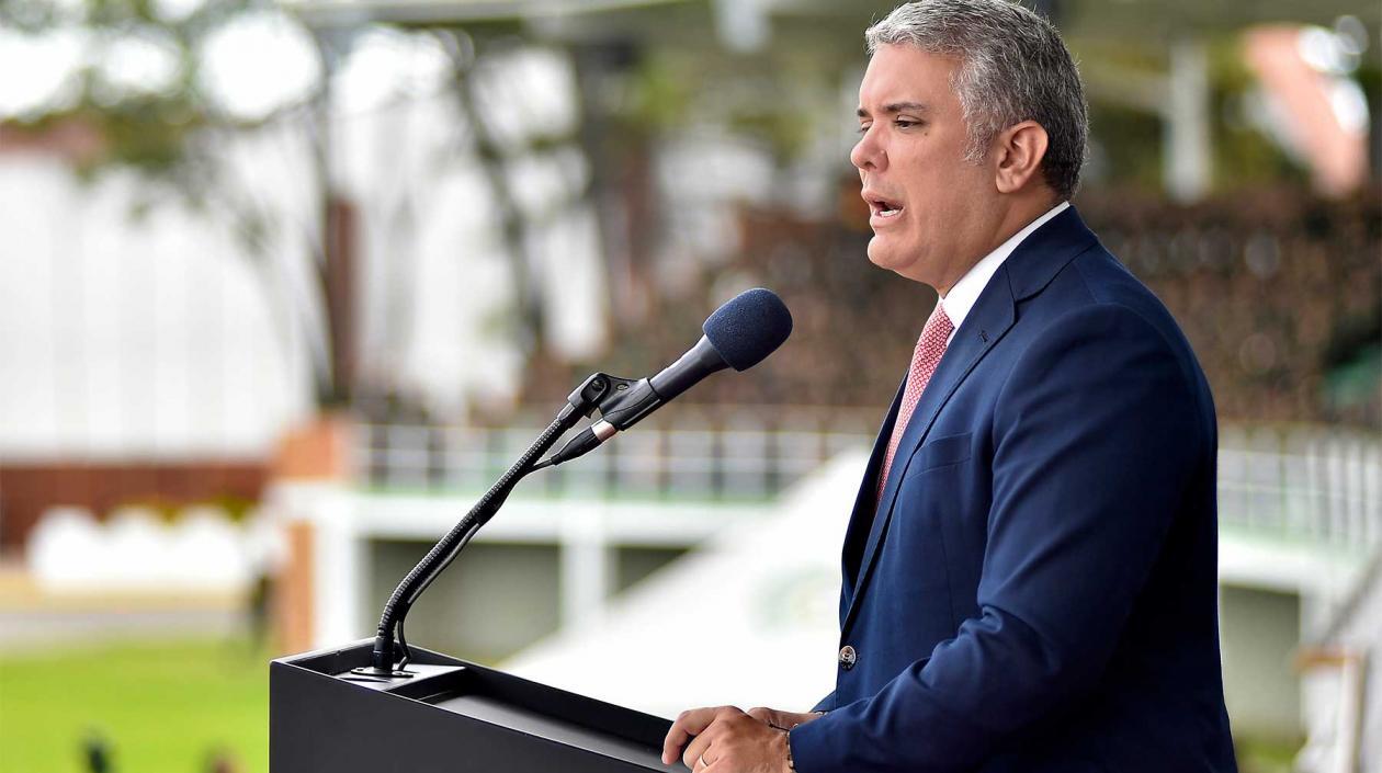 El Presidente de la República, Iván Duque.