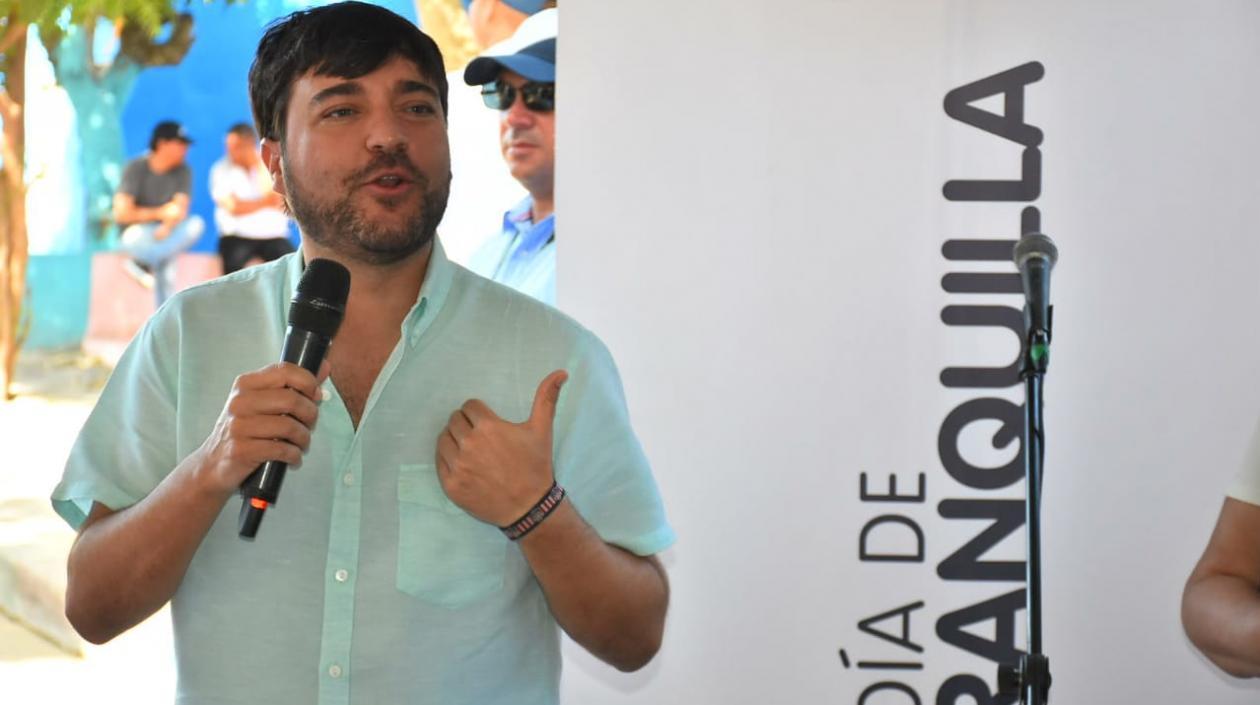 El Alcalde de Barranquilla, Jaime Pumarejo.
