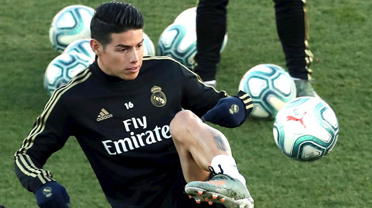 James Rodríguez, volante colombiano. 