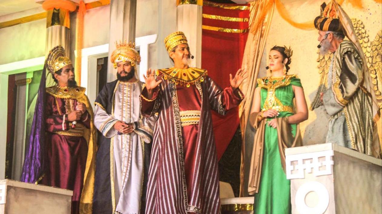 Escenificación de los Reyes Magos.