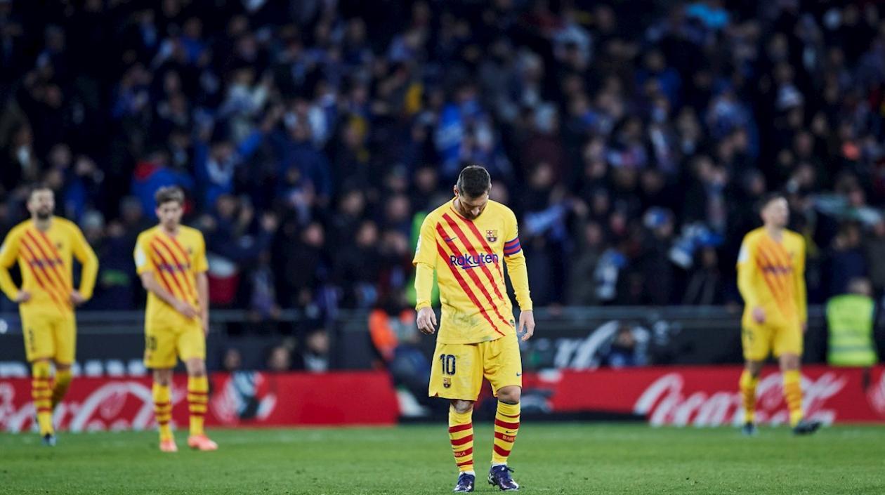 La imagen de Messi este sábado.