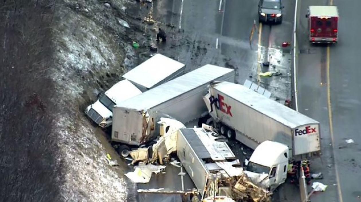 Imagen del impresionante accidente.