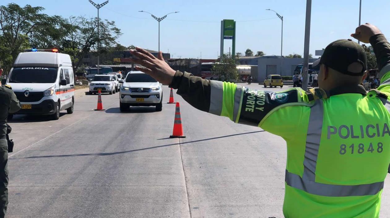 Policía Nacional ejerció controles en todas las vías del país.
