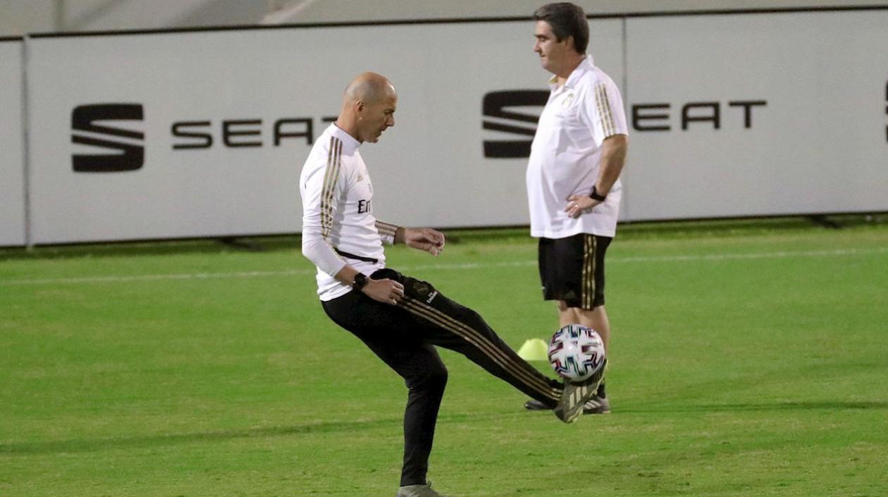 Zinedine Zidane, técnico del Real Madrid. 