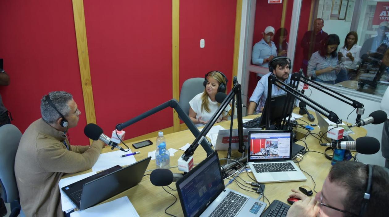 Jorge Cura, Elsa Noguera y Jaime Pumarejo.