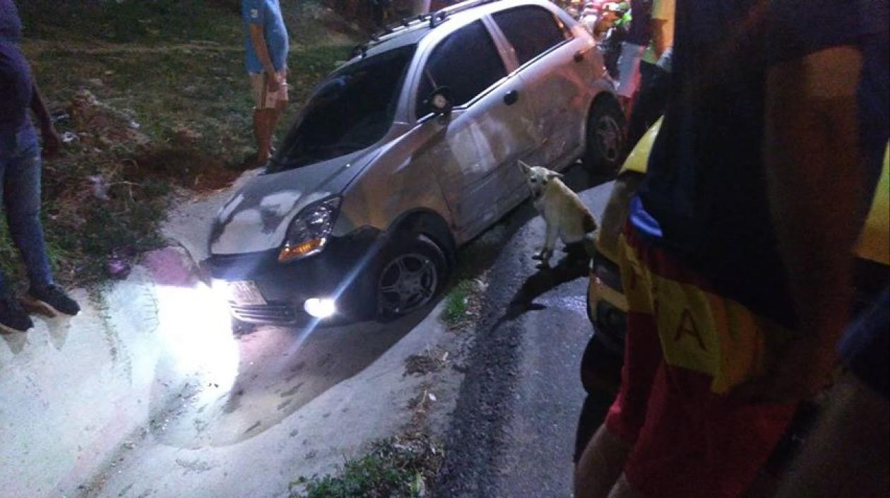 Uno de los vehículos afectados.