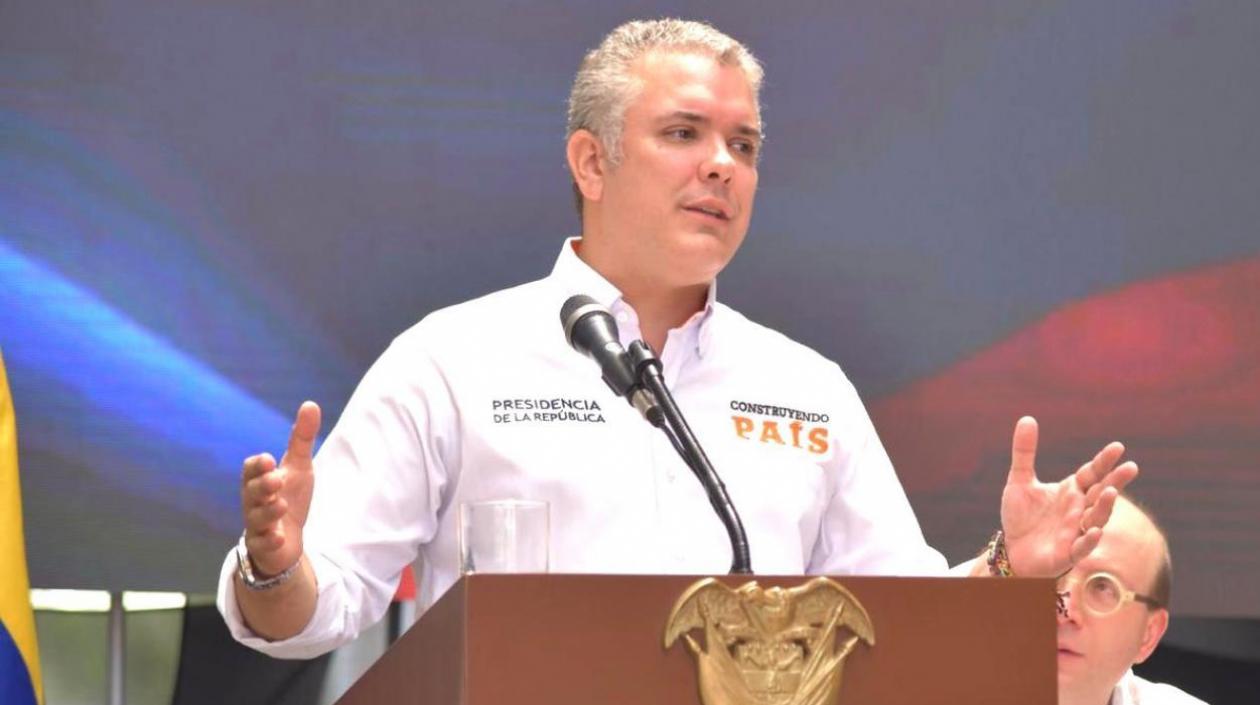 El Presidente de la República, Iván Duque.