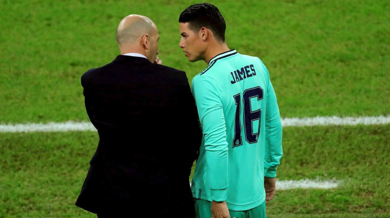 James Rodríguez, volante colombiano. 