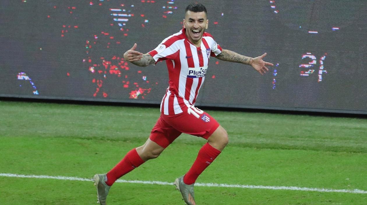 La celebración de Ángel Correa.