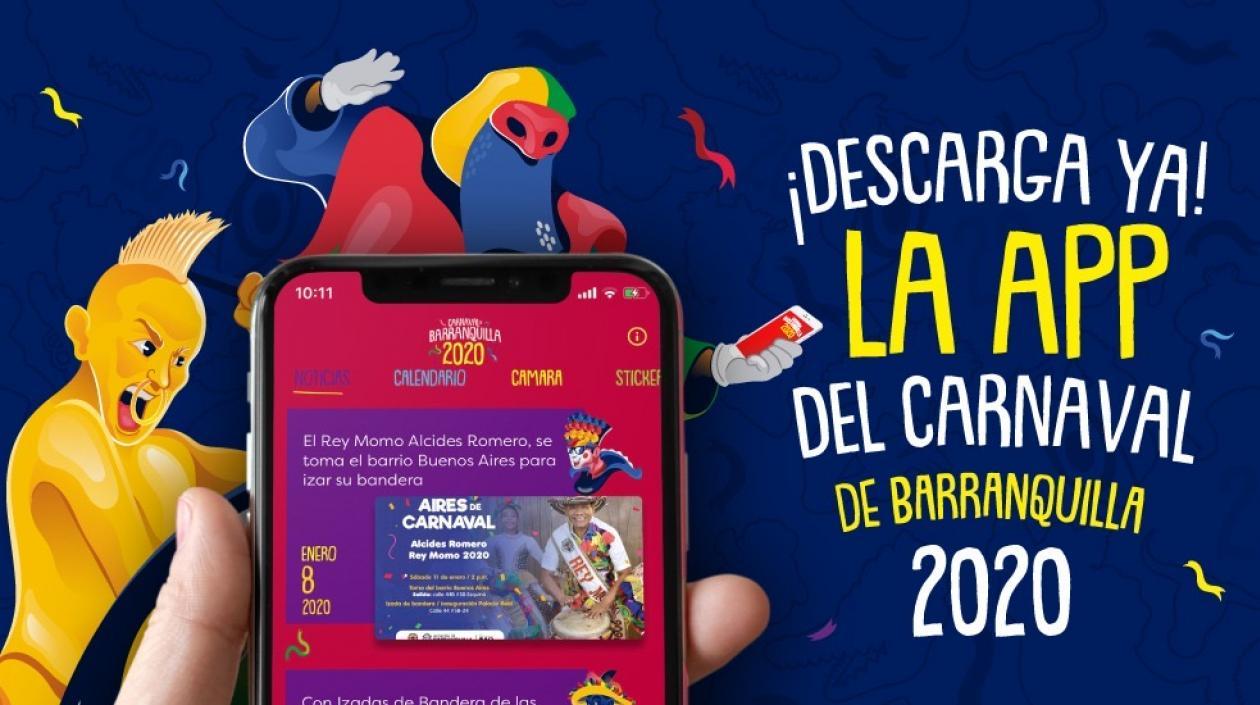 Imagen de la app del Carnaval 2020.