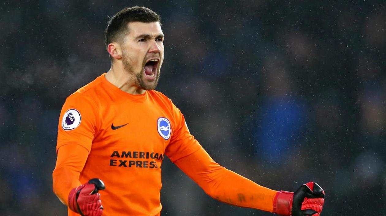 Mat Ryan, arquero del Brighton & Hove Albion.