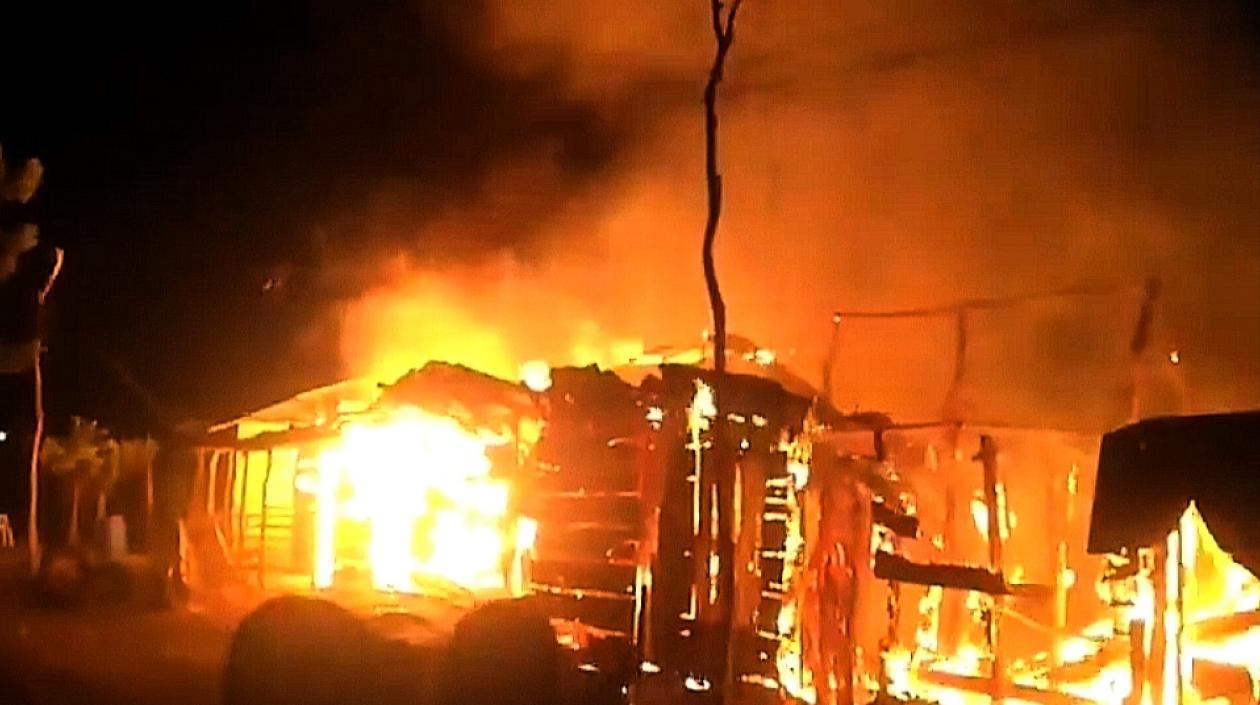 Incendio en Ponedera